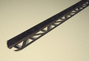 Abschlussprofil PVC schwarz 8 x 2500 mm / 11230